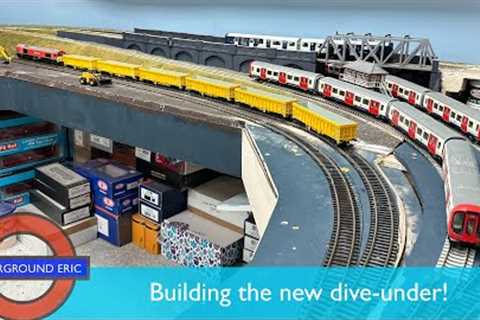 London Underground model railway build 9 - NEW SECTION! Constructing the dive under baseboards