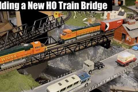 HO Train Bridge Addition To the Layout - Dual Track