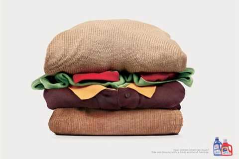 Cheeseburger made with clothes / Jusqu’à plus faim?