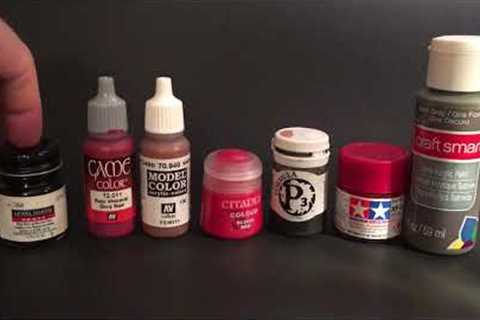 Paints to use or not use for custom action figures.  Figure painting tutorial for Marvel Legends