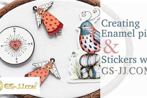 Creating enamel pins and stickers with GS-JJ.COM