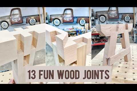 13 Fun woodwork joints