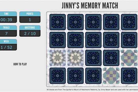 Jinny's Memory Match: 03/01/23