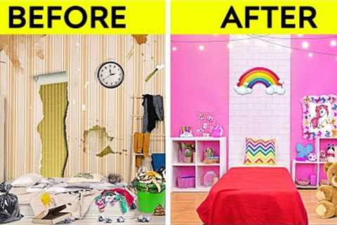 Rich VS Poor Room Makeover. Build Your Dream House With This DIY Hacks