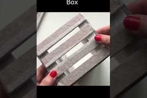 DIY Cardboard idea | imitation of a wooden box made of cardboard