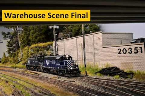 The (1/87) HO Scale Model Railroad Cinder Block Warehouse Final | River Road ~ Vlog # 196