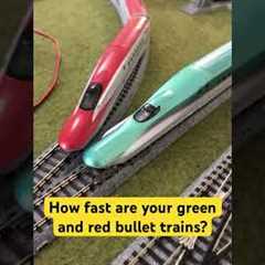 How fast are your green and red bullet trains? | N Scale Questions | @dylanthomasfan6069