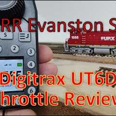 Digitrax UT6D Throttle Review on the UPRR Evanston Sub Model Railroad in Action. HO Scale Trains!