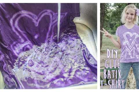 Let’s Make a DIY Glue Batik Dyed T-Shirt