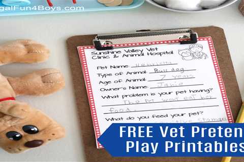 Free Vet Pretend Play Printables