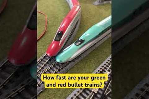 How fast are your green and red bullet trains? | N Scale Questions | @dylanthomasfan6069