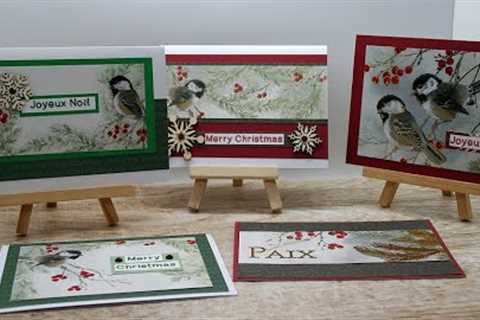 Christmas cards recycled or using your stash or scraps    126