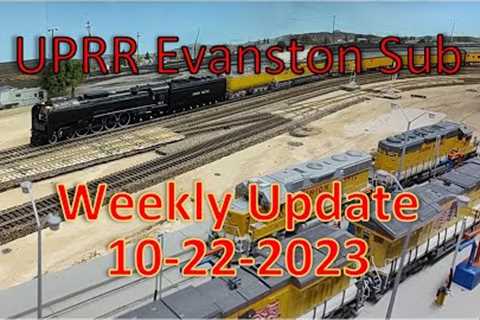 HO Scale Model Railroad Trains in Action - UPRR Evanston Sub Weekly Update 10-22-23