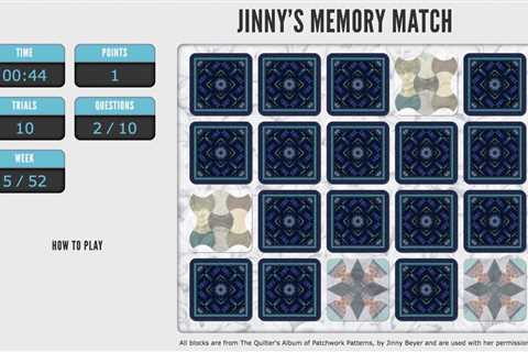 Jinny's Memory Match: 03/29/23