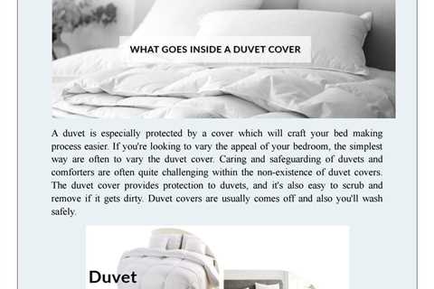 What Goes Inside A Duvet Cover? A Look at the Basics - Top Good Sleep