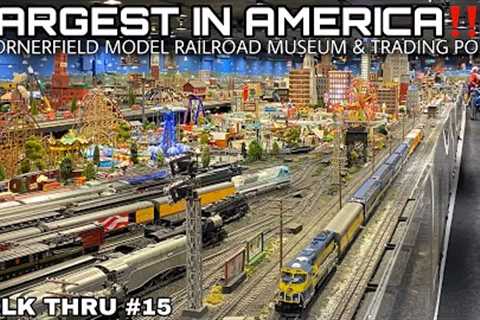 LARGEST family owned O-Gauge train layout in the America!! - Cornerfield Model Railroad Museum