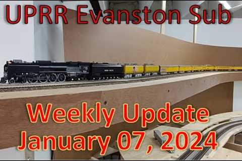 First Weekly Update of 2024 on the UPRR Evanston Subdivision - HO Model Trains in Action