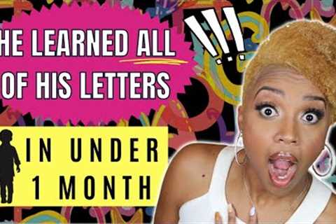 OMG! 👀 I can't believe it! He learned ALL the ALPHABETS & LETTER SOUNDS in less than 1 month