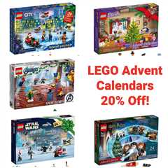 LEGO Advent Calendars – 20% Off!