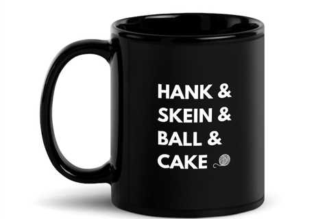 Gifts For Knitters & Crocheters: ‘Hank, Skein, Ball & Cake’ Tees & Accessories For Yarn Lovers On..