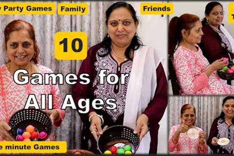 10 Games for All Ages | One minute Games | Simple Games for Seniors | Kitty party games for ladies