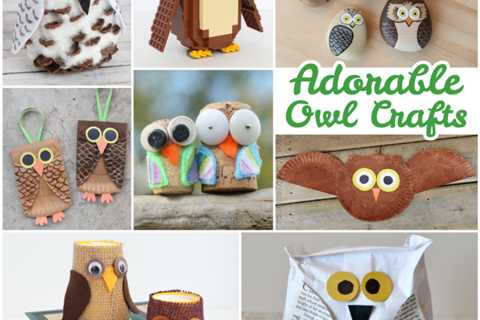 15+ Adorable Owl Crafts to Make with Kids
