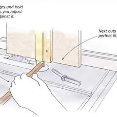 Use feeler gauges to dial in your tenoning jig