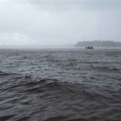 Lake Pyhä At Rain