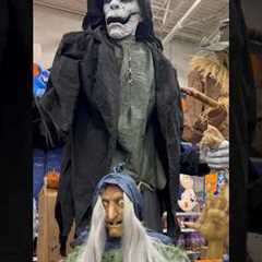 Terrifying animatronic @lowes #halloween #loweshalloween #halloweendecor