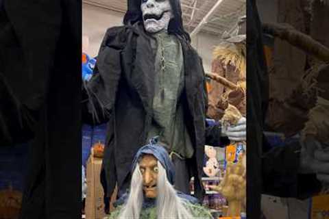 Terrifying animatronic @lowes #halloween #loweshalloween #halloweendecor