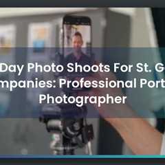 Full-Day Photo Shoots For St. Gallen Companies: Professional Portrait Photographer