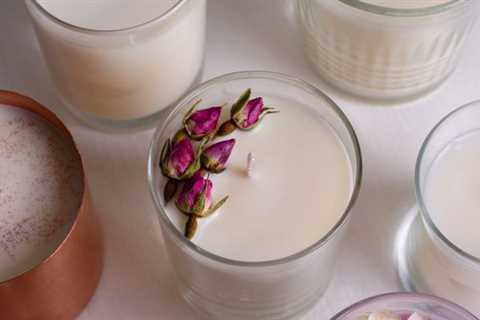 Abaodam Unscented Rose Votive Candles | Romantic Soy Tealights | Beeswax Floating Decor